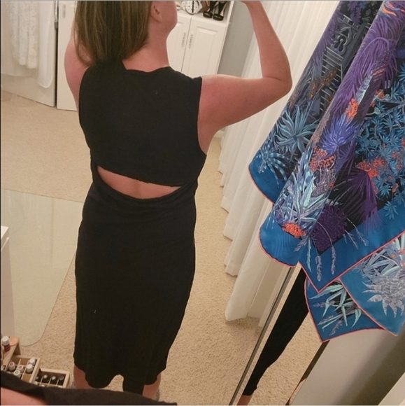 Bobi Tank Top Tunic with Front Slit & Back Opening Black Size Small NWT - Picture 6 of 15